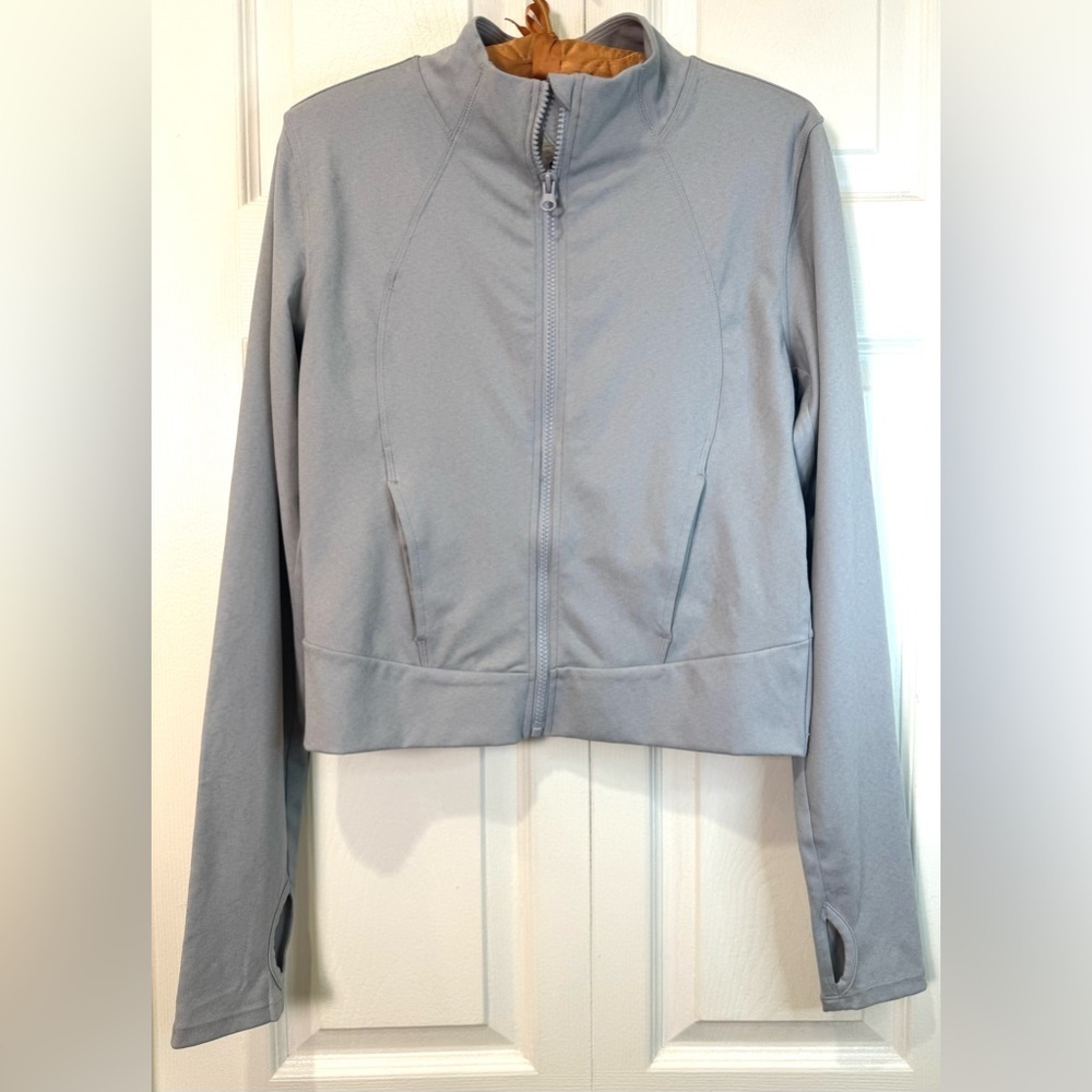 Yogalicious Lux Crosstrain Everyday Full Zip Jacket Gray NWT Size M